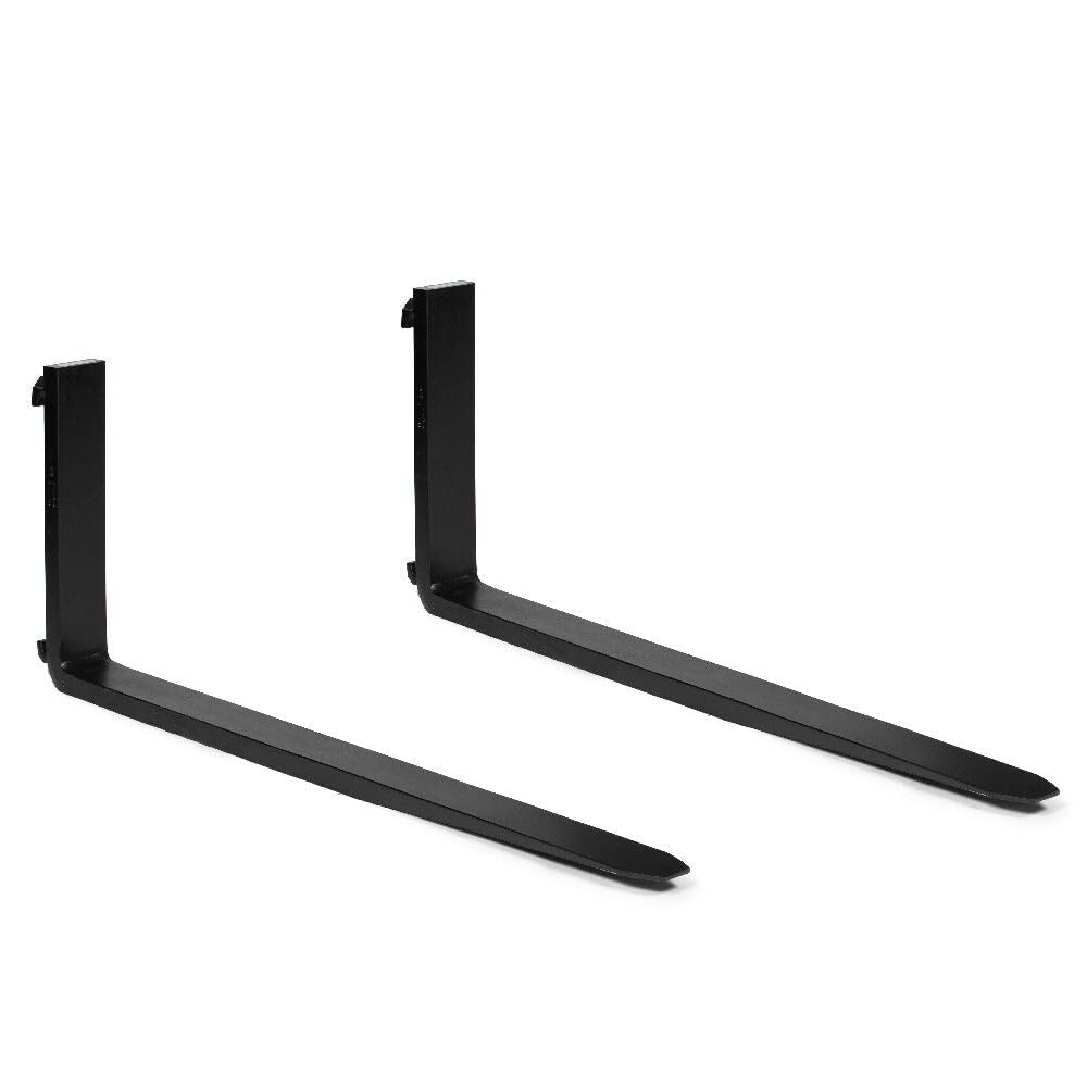 Titan Attachments 48in Pallet Fork Blades, 4,000 LB Load Capacity, Class II Forklift Blades