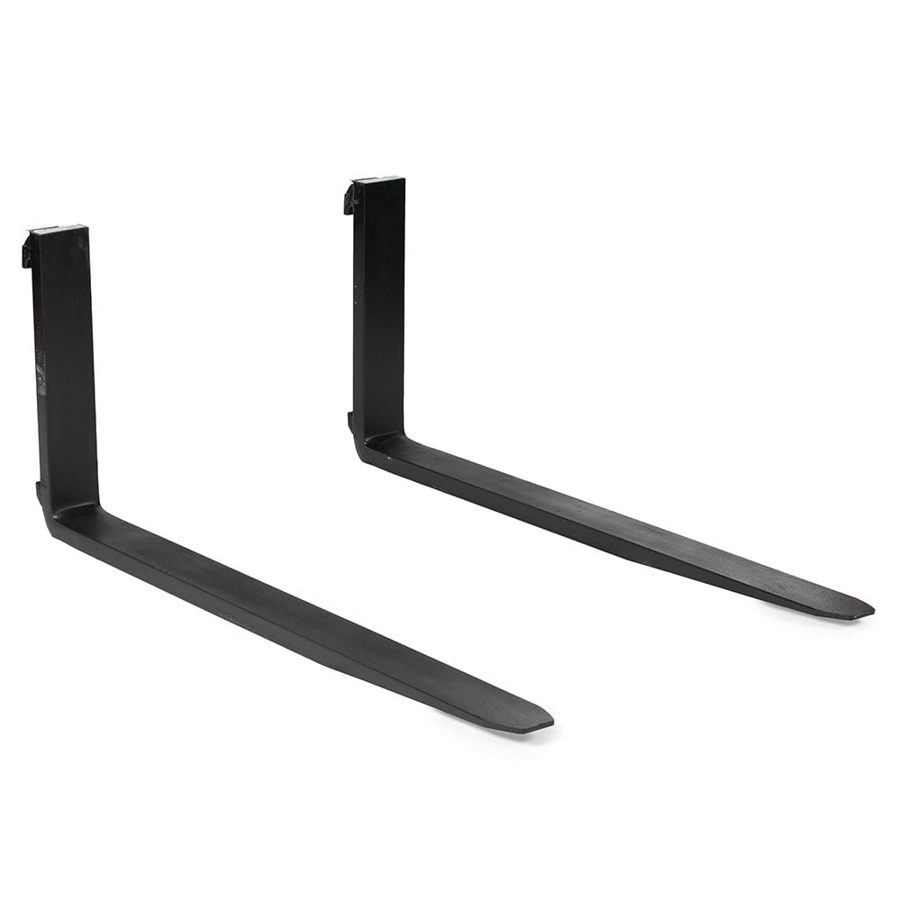 Titan Attachments 48in Pallet Fork Blades, 4,000 LB Load Capacity, Class II Forklift Blades