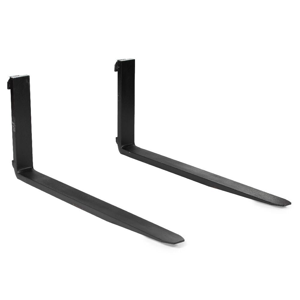 Titan Attachments 48in Pallet Fork Blades, 4,000 LB Load Capacity, Class II Forklift Blades