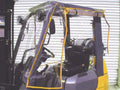 Full Forklift Cab Enclosure Cover Clear Vinyl Fits Toyota Standard Size Truck Windshield Rain Canopy Cover, Waterproof Vinyl for UV Protection