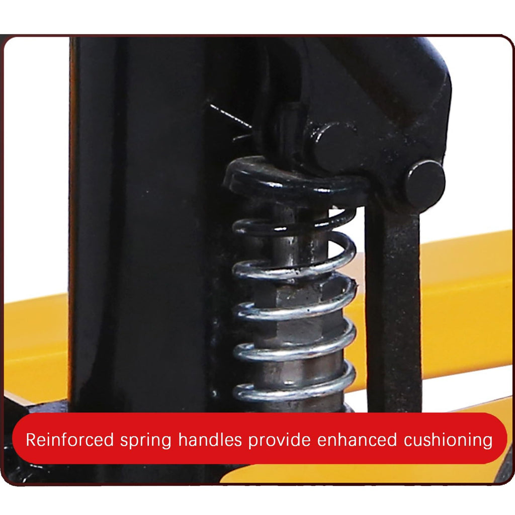 Manual Forklift - Hydraulic Pallet Truck with PU Wheels, Compact Steel Forklift, Industrial and Commercial Use(200kg-90cm)