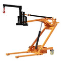 Portable Articulated Forklift, Foldable Hydraulic Material Handler, Fully Electric Stacker, 1100-1154 Lbs Capacity, 82" Lift Height, Drum Clamp Grab Hook Attachments
