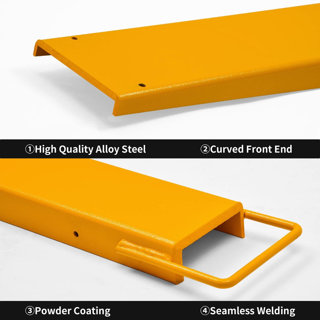 6.5in Width Forklift Extensions 96in for 6" Wide Forks