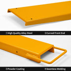 6.5in Width Forklift Extensions 96in for 6" Wide Forks
