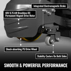 MechMaxx 4400lbs Lithium-ion Electric Pallet Jack, 45"x27" Fork, 48V 30Ah Removable Battery, Walkie Type Truck, Model LPT44