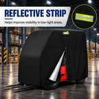 Forklift Cover for Toyota Core IC Diesel 8FDU18, Waterproof Outdoor Forklift Truck Storage Cover, Dust Protection with Zippered Door and Reflective Strips