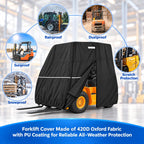 Forklift Cover for Hyster J320XN 2019-Present, Waterproof Outdoor Forklift Protective Cover, 420D Oxford Fork Truck Rain Cover for Storage and All Weather Protection