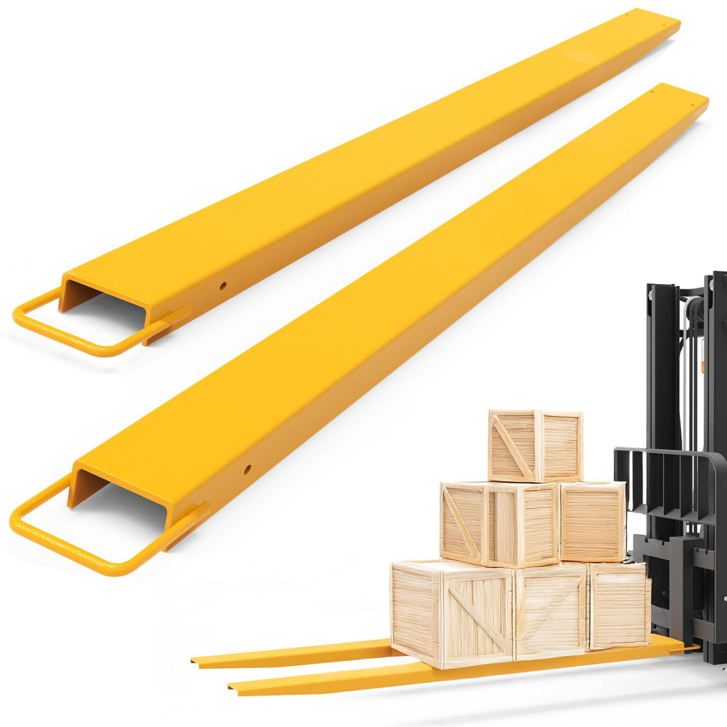 6.5in Width Forklift Extensions 96in for 6" Wide Forks