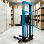 Semi Electric Pallet Stacker Forklift, Hydraulic Portable Material Lift