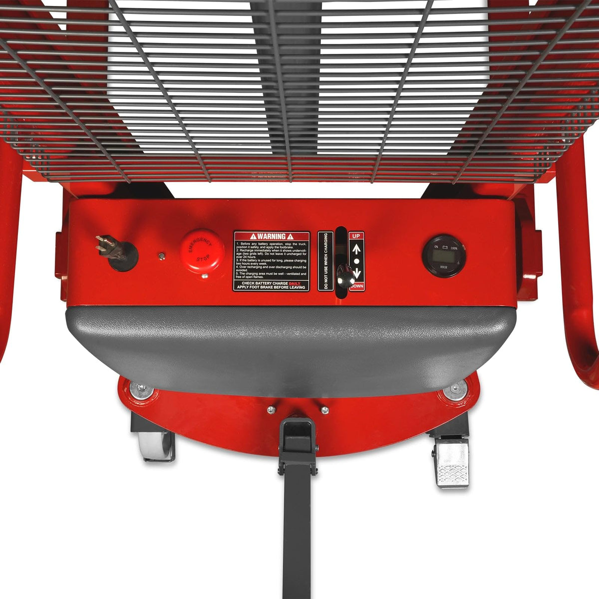 MechMaxx 3300lbs Semi-Electric Straddle Stacker, 138" Lift, Adjustable Legs & Forks, Model S33-138S