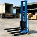 Semi Electric Pallet Stacker Forklift, Hydraulic Portable Material Lift